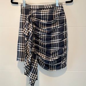 Zara plaid mini skirt